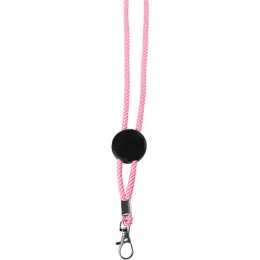 Circle Rope Neck Lanyard Pink Image